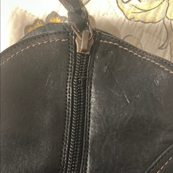 Paul Green Black Leather Ankle cowgirl Boots - Picture 4 of 11